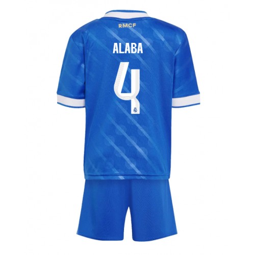 Stroje piłkarskie Real Madrid David Alaba #4 Koszulka Trzeciej dla dzieci 2025-26 Krótki Rękaw (+ szorty)